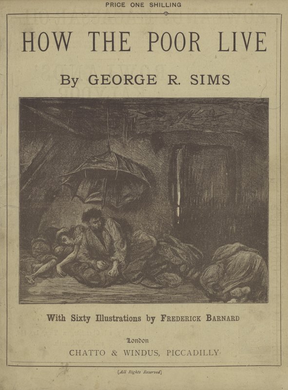 Page de titre de Comment les pauvres vivent par George R. Sims - Frederick L. Bernard
