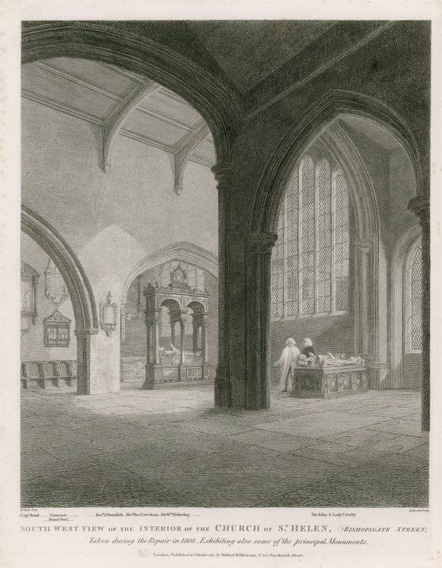 Église de St Helen, Bishopsgate Street, Londres - Frederick Nash