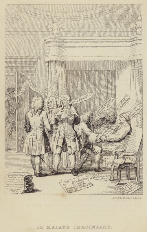 Le Malade Imaginaire : satire représentant l