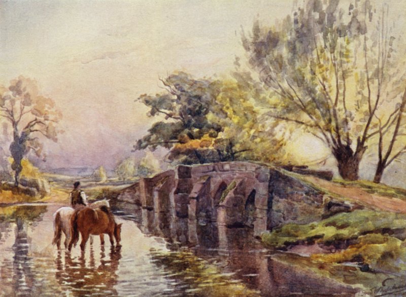 Hampton-in-Arden, pont de packhorse - Frederick William Newton Whitehead