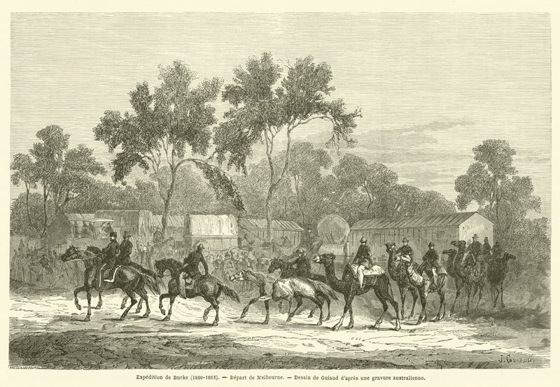 Expédition de Burke (1860-1861), départ de Melbourne - French School