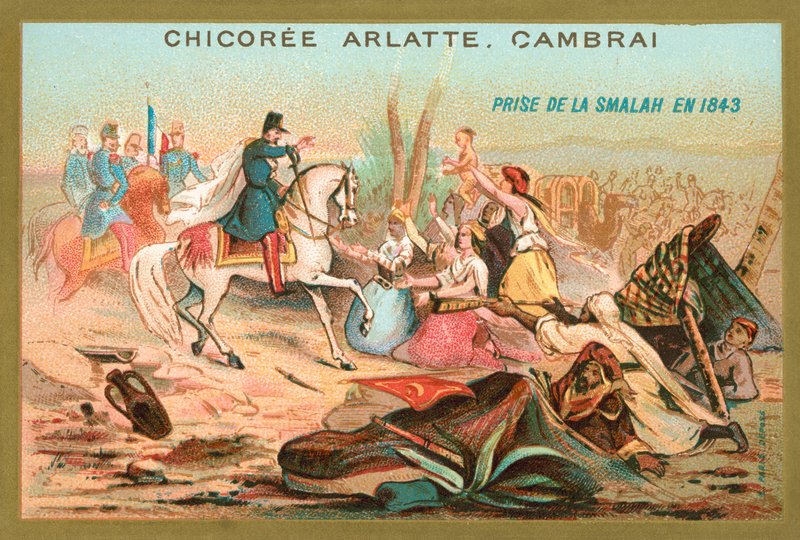 Troupes françaises capturant la smala d