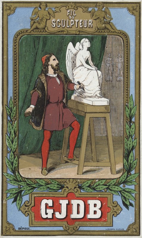 Étiquette pour le fil du sculpteur - French School