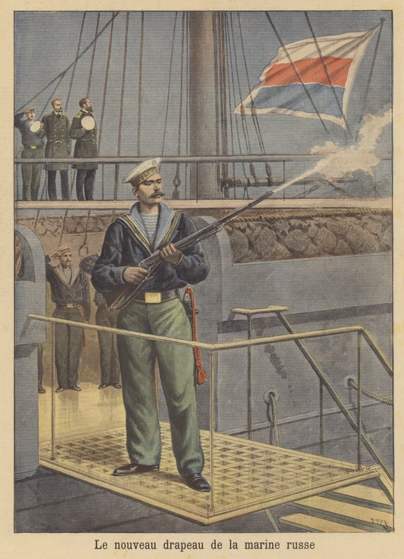 Nouveau drapeau de la marine russe - French School