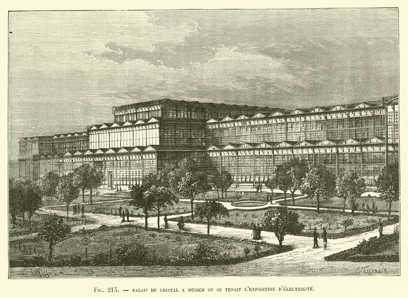 Palais de Cristal à Munich où se tenait l