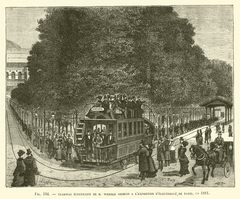 Tramway électrique de M Werner Siemens à l