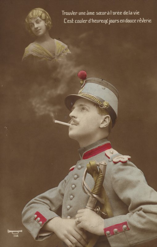 Jeune soldat rêvant de son amour - French Photographer