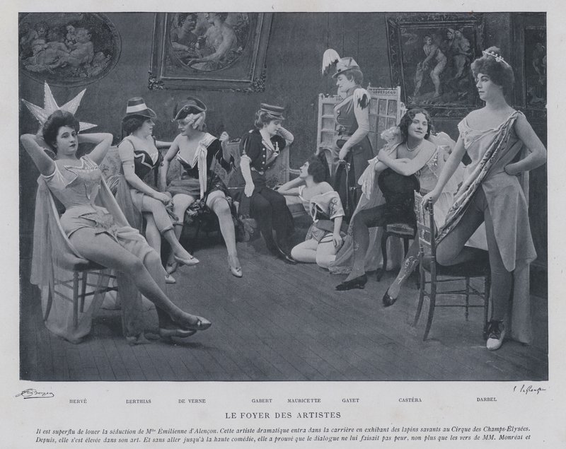 Actrices dans la loge du Théâtre des Variétés, Paris - French Photographer