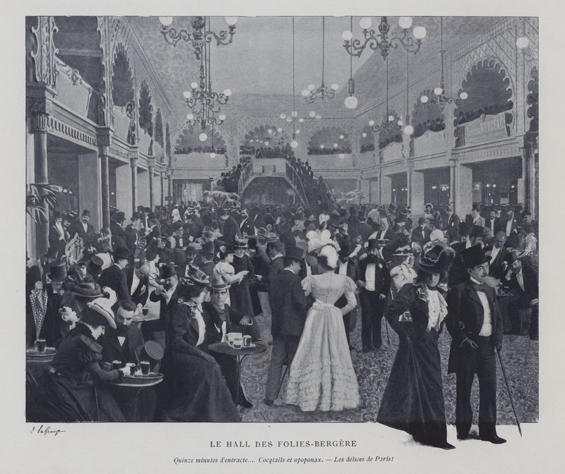 Salle des Folies Bergère, Paris, pendant un entracte - French Photographer