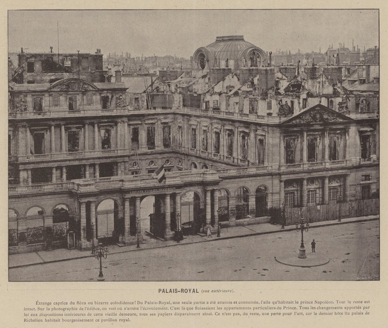 La Commune de Paris, Palais-Royal, vue extérieure - French Photographer