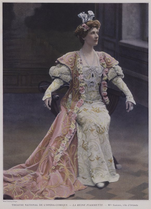 Mary Garden en Orlanda dans La Reine Fiammette - French Photographer