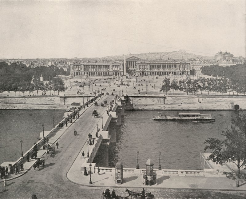 Paris : Vue de la Place de la Concorde, vue vers le Nord - French Photographer