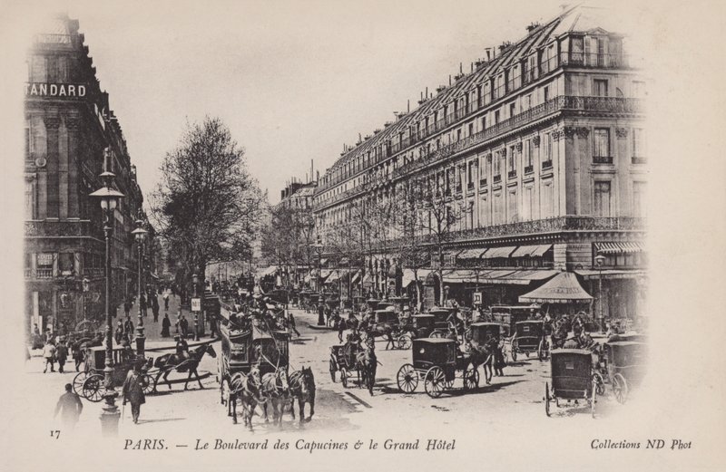 Paris, Le Boulevard des Capucines, Le Grand Hôtel - French Photographer