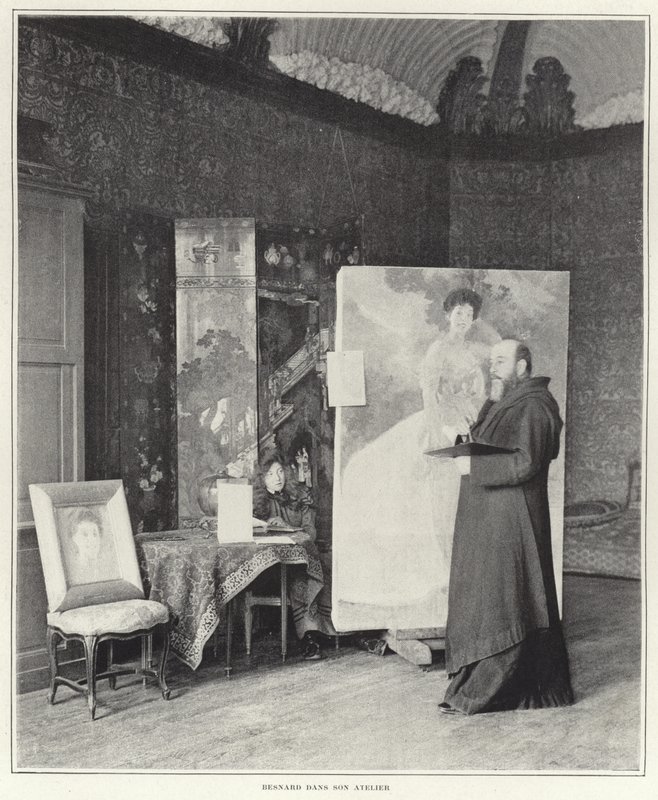 Paul-Albert Besnard dans son atelier - French Photographer