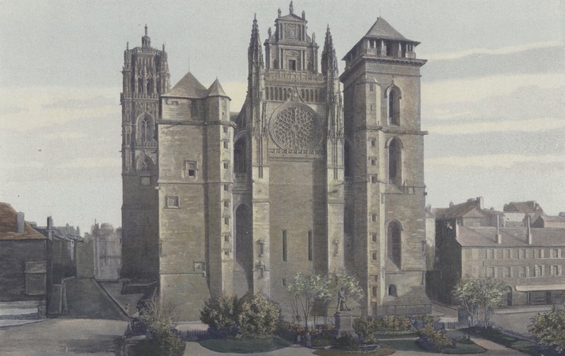 Rodez, Cathédrale, Façade O - French Photographer