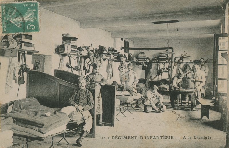 Soldats du 121e Régiment d