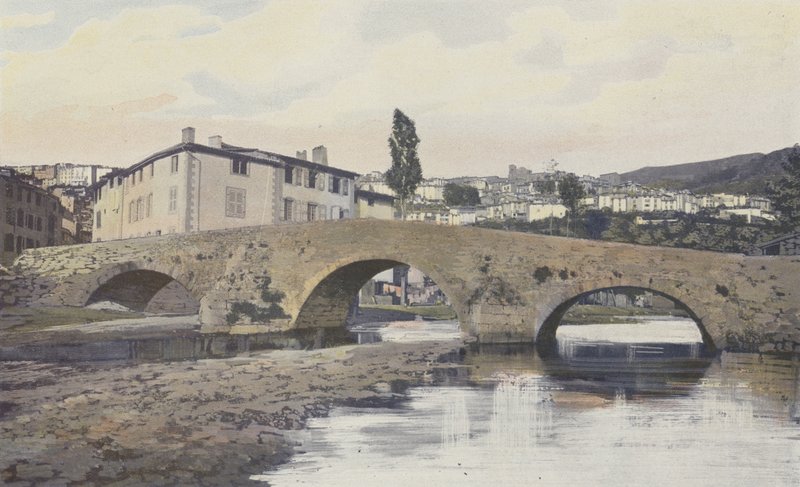 Thiers, Vue générale, prise de la rive g de la Durolle - French Photographer