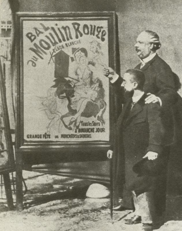 Toulouse-Lautrec avec un directeur du Moulin Rouge, Paris - French Photographer