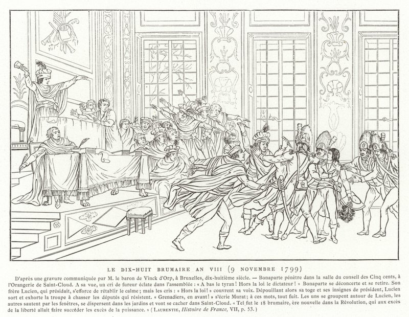 18 Brumaire, An VIII (9 novembre 1799) - French School