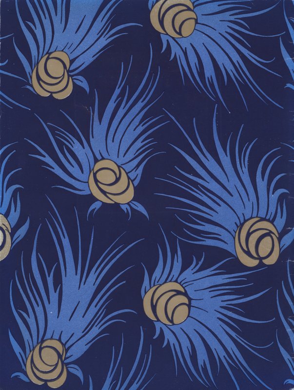 Motifs des années 1920 (lithographie couleur) - French School
