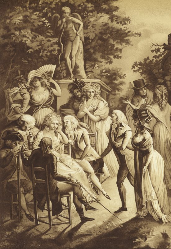 Une conférence de Madame de Stael - French School