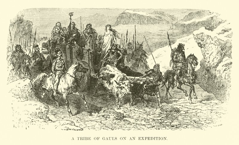Une tribu de Gaulois en expédition - French School