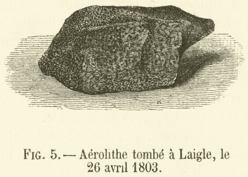 Aérolithe tombé à L