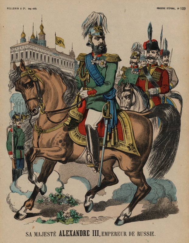 Alexandre III, tsar de Russie - French School
