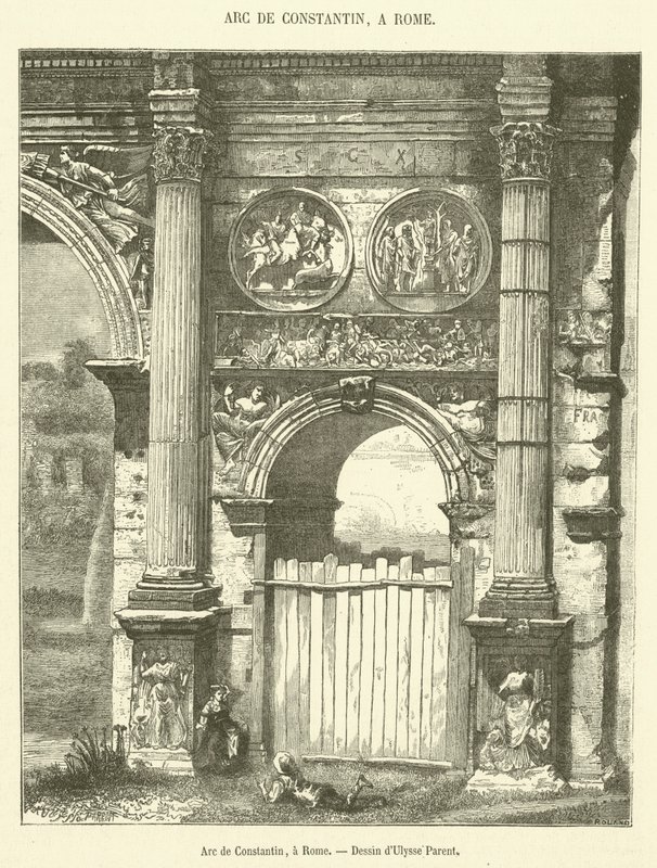 Arc de Constantin, à Rome - French School