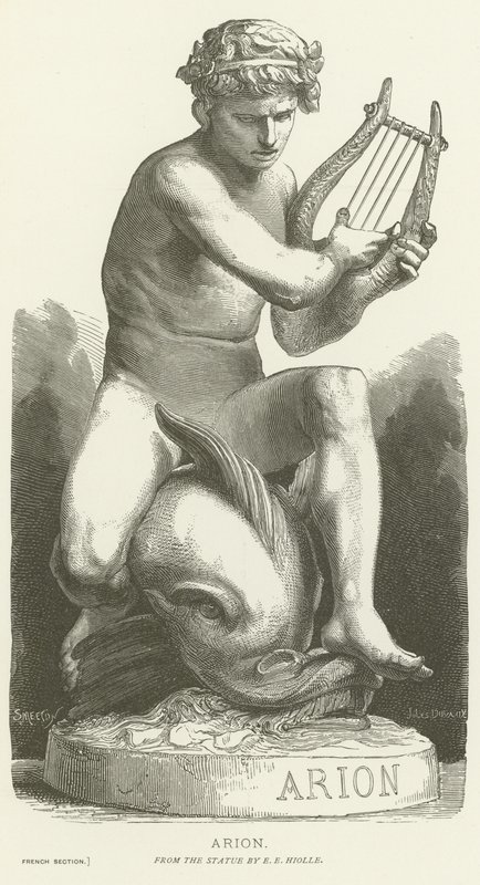 Arion chevauchant un dauphin - French School