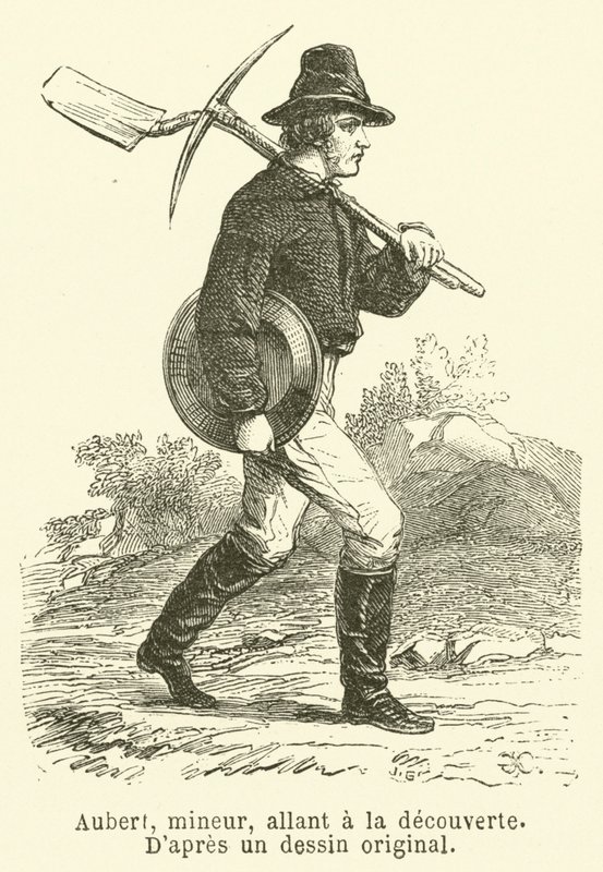 Aubert, mineur, allant à la découverte - French School