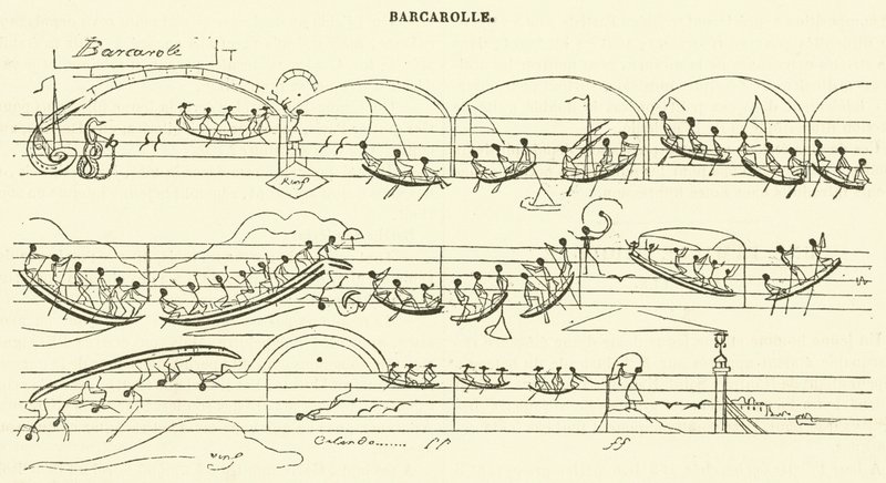 Barcarolle (gravure) - French School