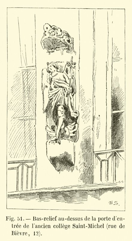 Bas-relief au-dessus de la porte d