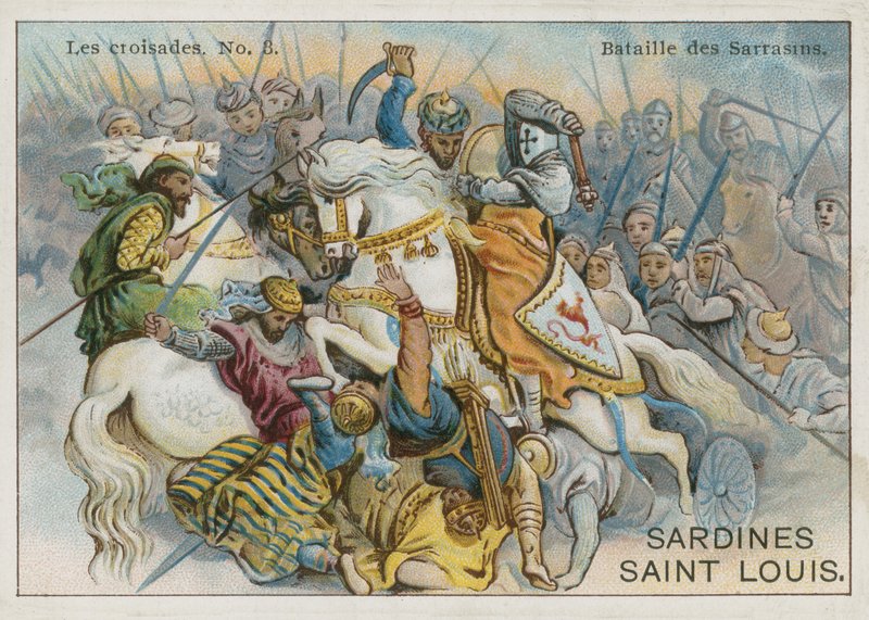 Bataille des Sarrasins - French School