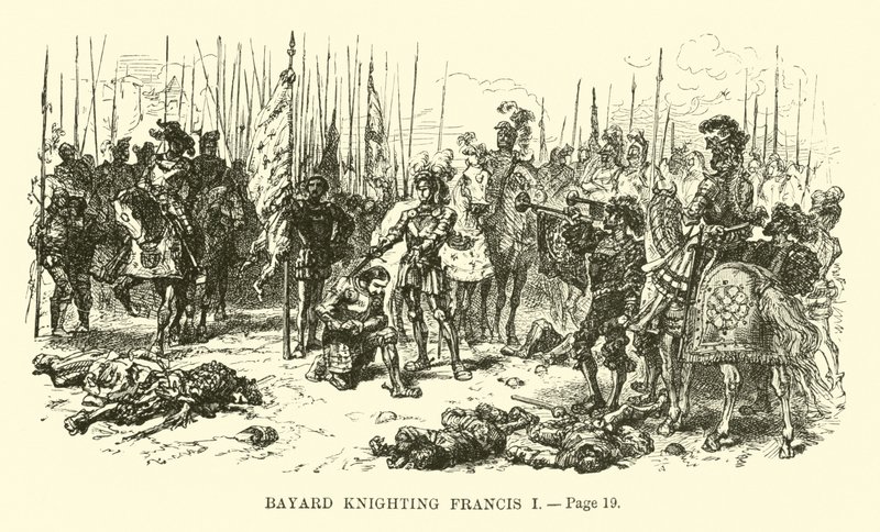 Bayard adoubant François Ier - French School
