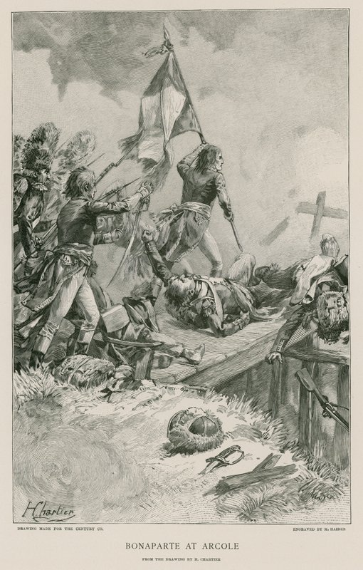 Bonaparte à Arcole - French School
