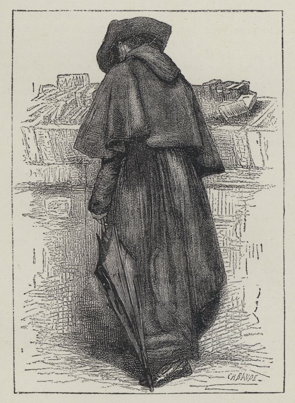 Parcourir un étal de livres, Quai - French School