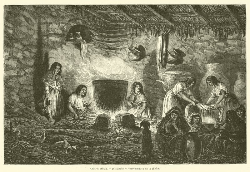 Cabaret urbain, distillation et consommation de la chicha - French School
