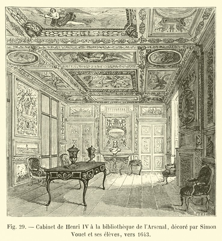 Cabinet de Henri IV à la bibliothèque de l