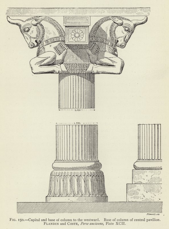 Chapiteau et base de colonne à l