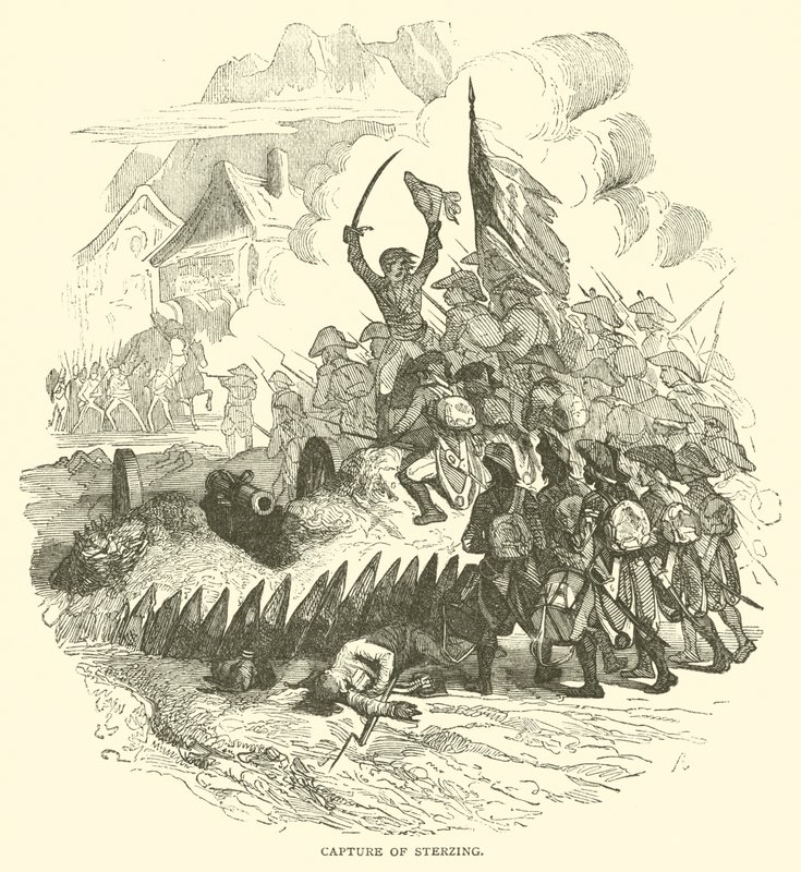 Capture de Sterzing (gravure) - French School