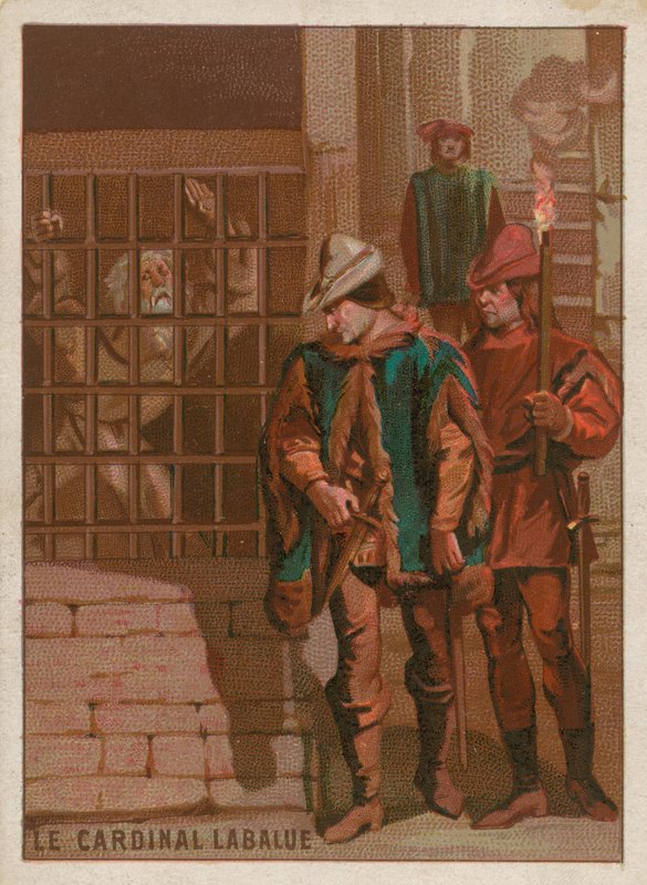 Cardinal Jean La Balue en prison en 1469 - French School
