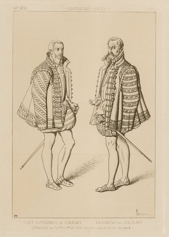 Cardinal Odet de Coligny (1517-1571) et François de Coligny (1557-1591) - French School