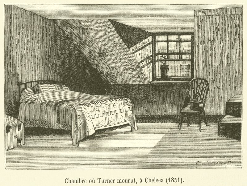 Chambre où Turner mourut, à Chelsea - French School