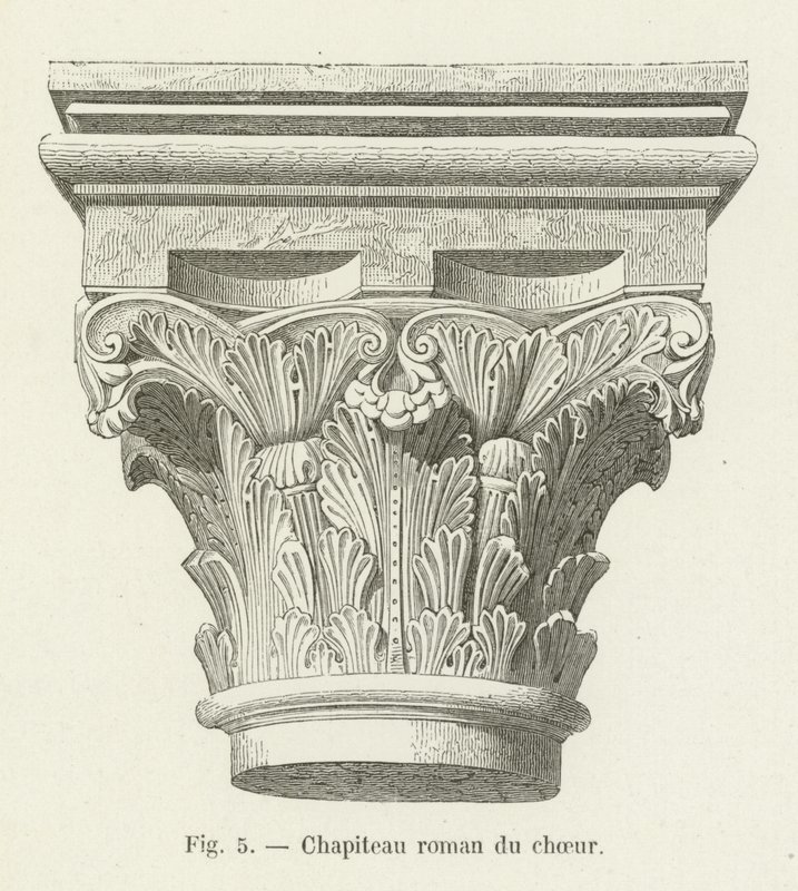 Chapiteau roman du chœur - French School