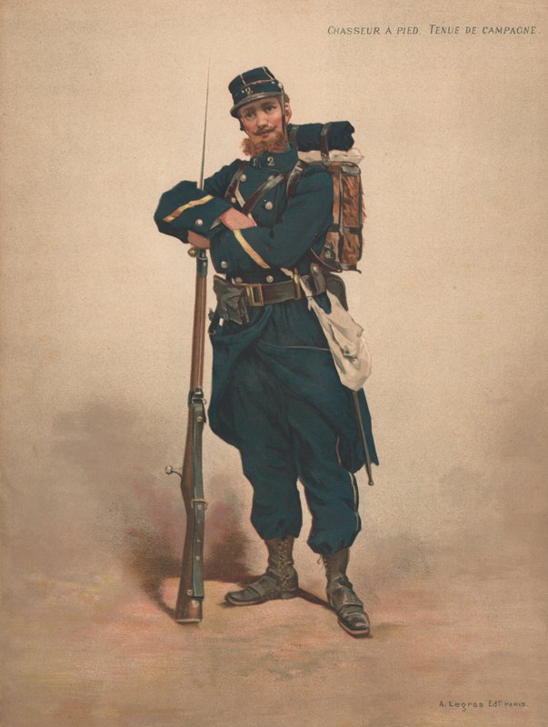 Chasseur à Pied, Tenue de Campagne - French School