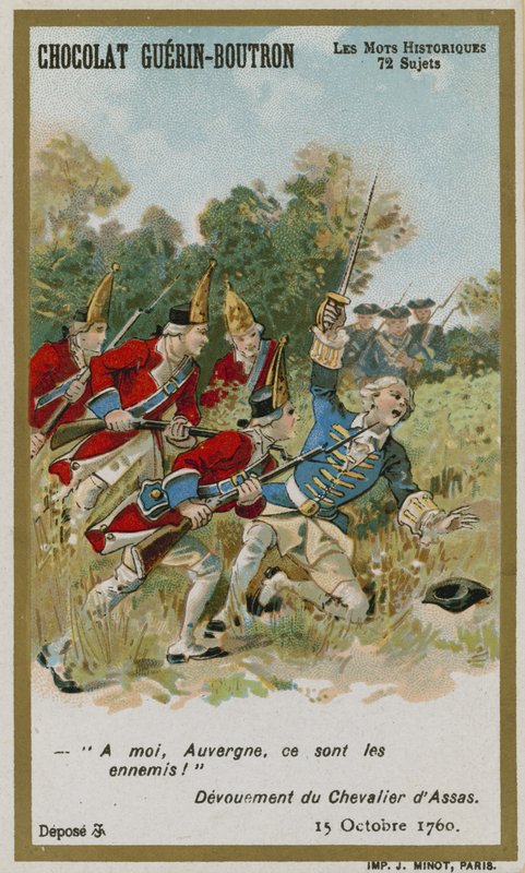 Carte de commerce Chocolat Guerin-Boutron, série Mots Historiques - French School