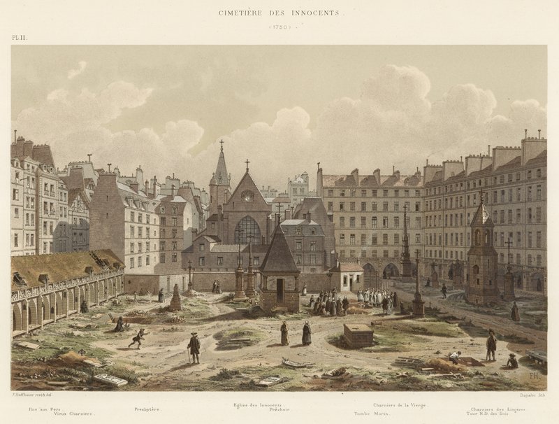 Cimetière des Innocents, 1750 - French School