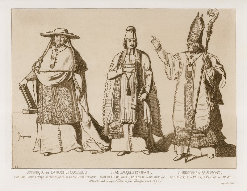 Tenue cléricale, dessins d