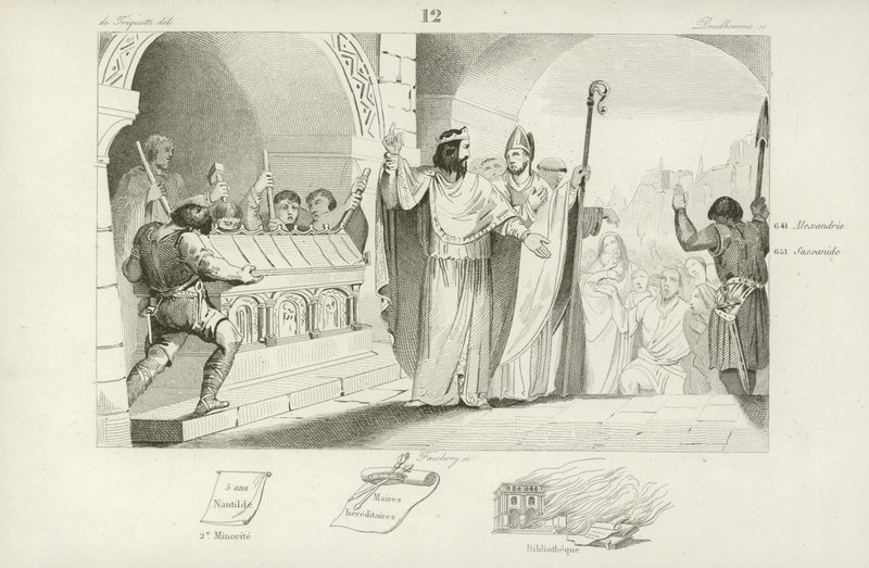 Clovis II, roi franc de Neustrie et de Bourgogne - French School
